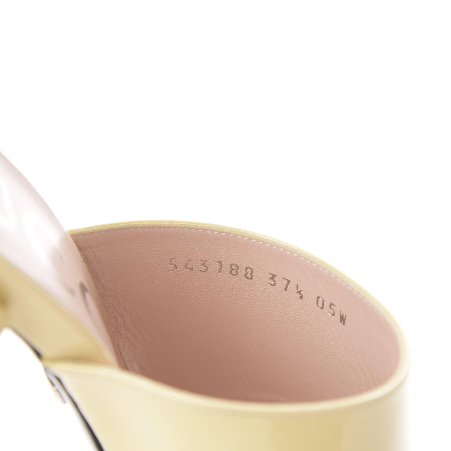 Gucci Patent Lexi Horsebit Mid-Heel Slide Sandals 37.5 Burro 9 of 10