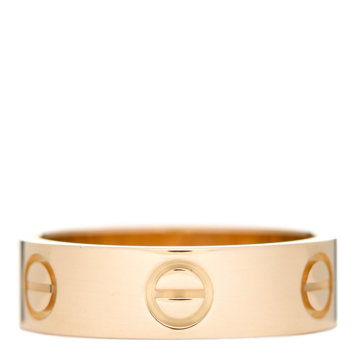 Cartier 18K Yellow Gold 5.5mm LOVE Ring 53 6.5 3 of 5