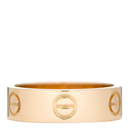 Cartier 18K Yellow Gold 5.5mm LOVE Ring 53 6.5 3 of 5