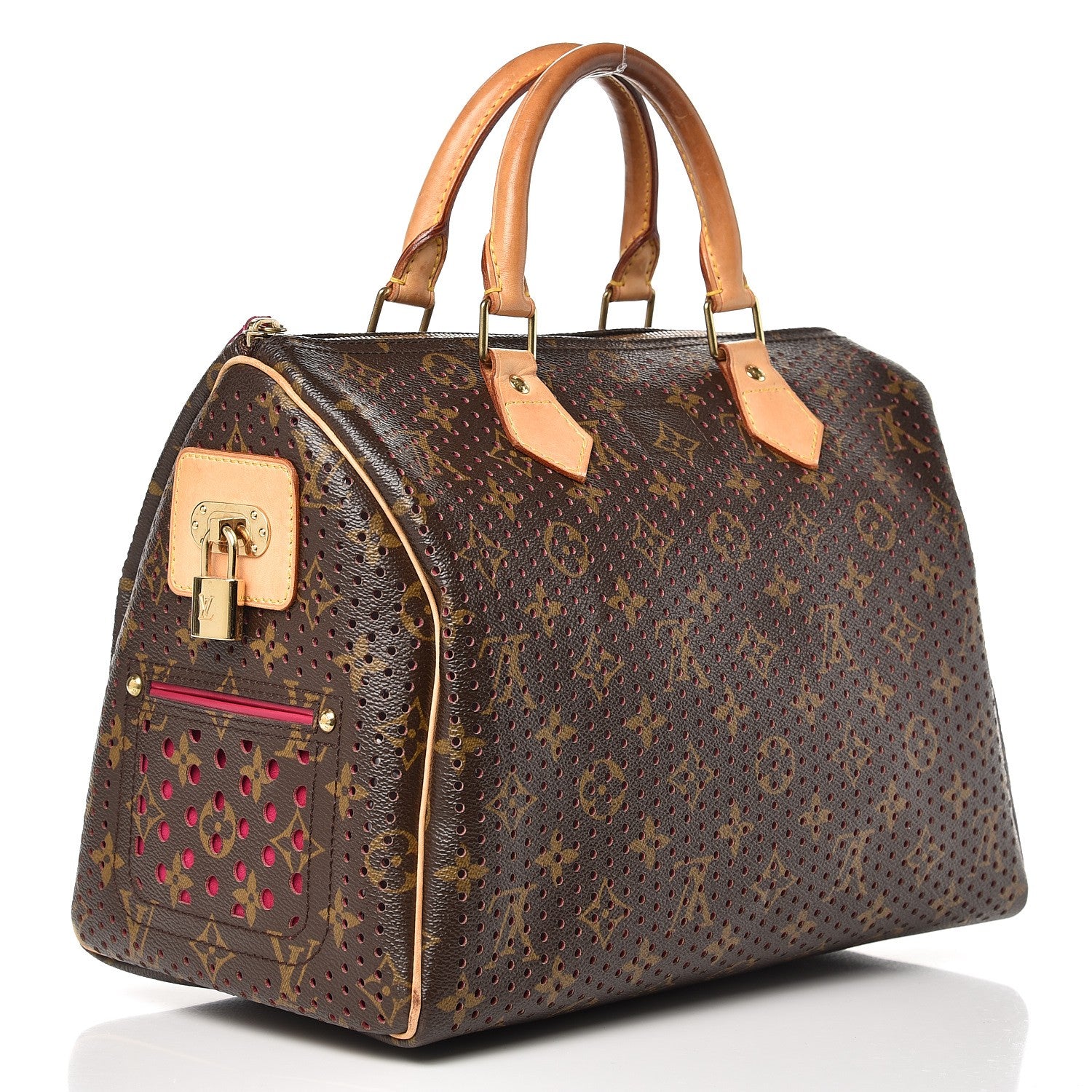 Louis Vuitton Monogram Perforated Speedy 30 Fuchsia 3 of 11