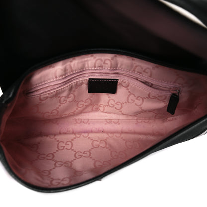 Gucci Canvas Calfskin Small Jackie O Hobo Black 5 of 9