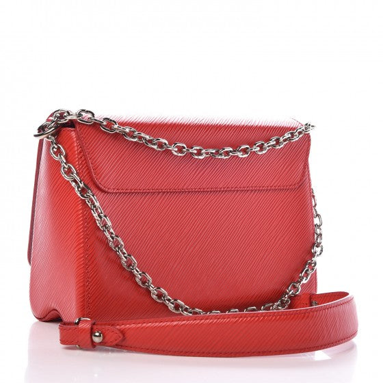 Epi Twist Shoulder Bag MM Coquelicot