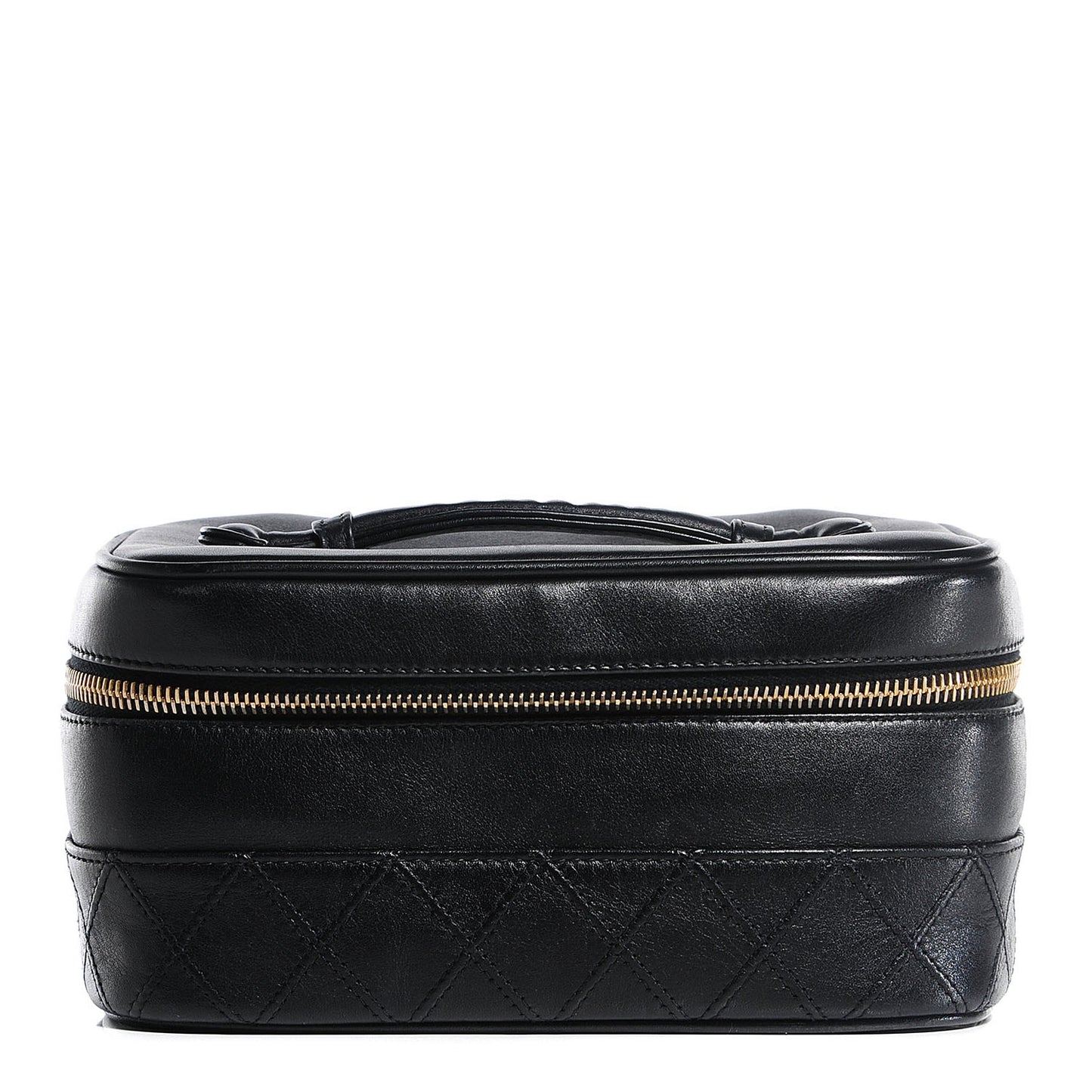 Calfskin Vanity Cosmetic Case Black