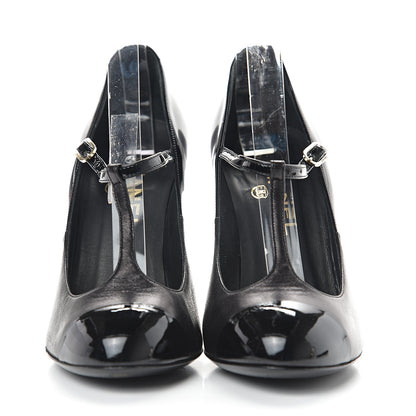 Chanel Patent Lambskin Mary Jane Pump 36 Black 2 of 9