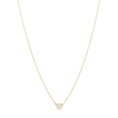 Tiffany 18K Yellow Gold Diamond .24ct Elsa Peretti Diamonds by the Yard Pendant Necklace 1 of 4