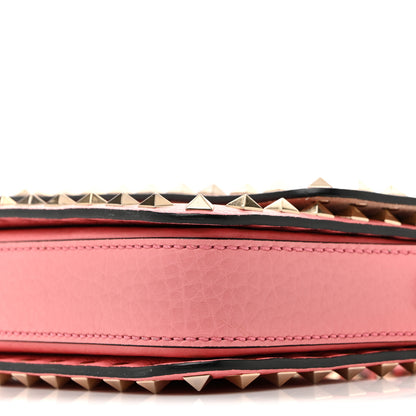 Valentino Garavani Pebbled Calfskin Rockstud Flap Crossbody Bag Paradise Rose 10 of 11