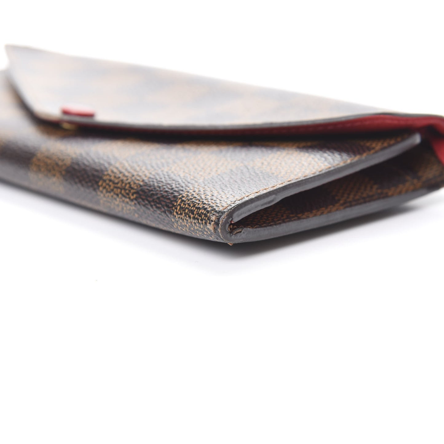 Damier Ebene Josephine Wallet Red