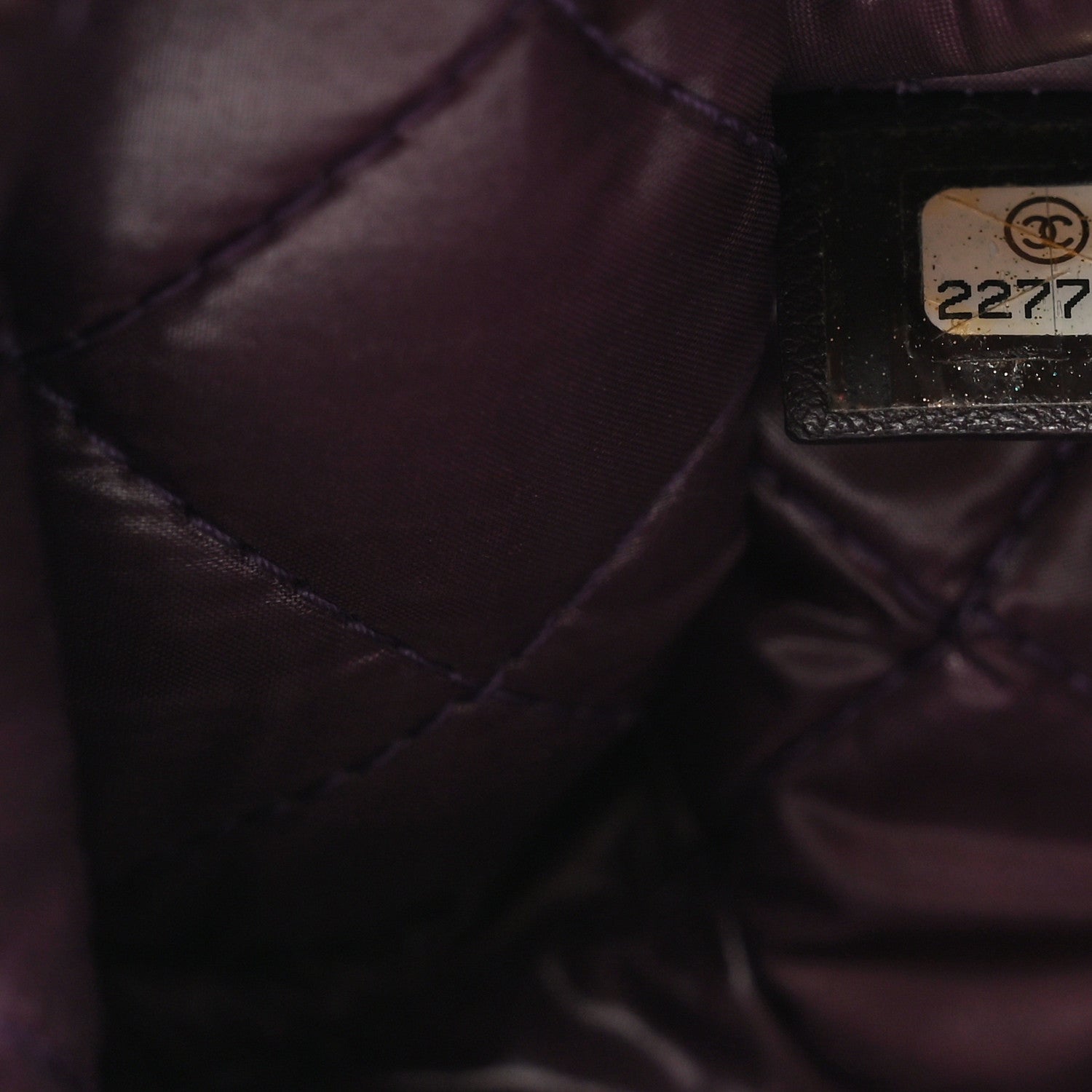 Chanel Lambskin Quilted Medium Boy Cosmetic Case Purple 7 of 8