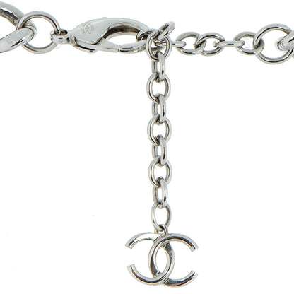 Chanel Pearl CC Padlock Necklace Silver 5 of 6