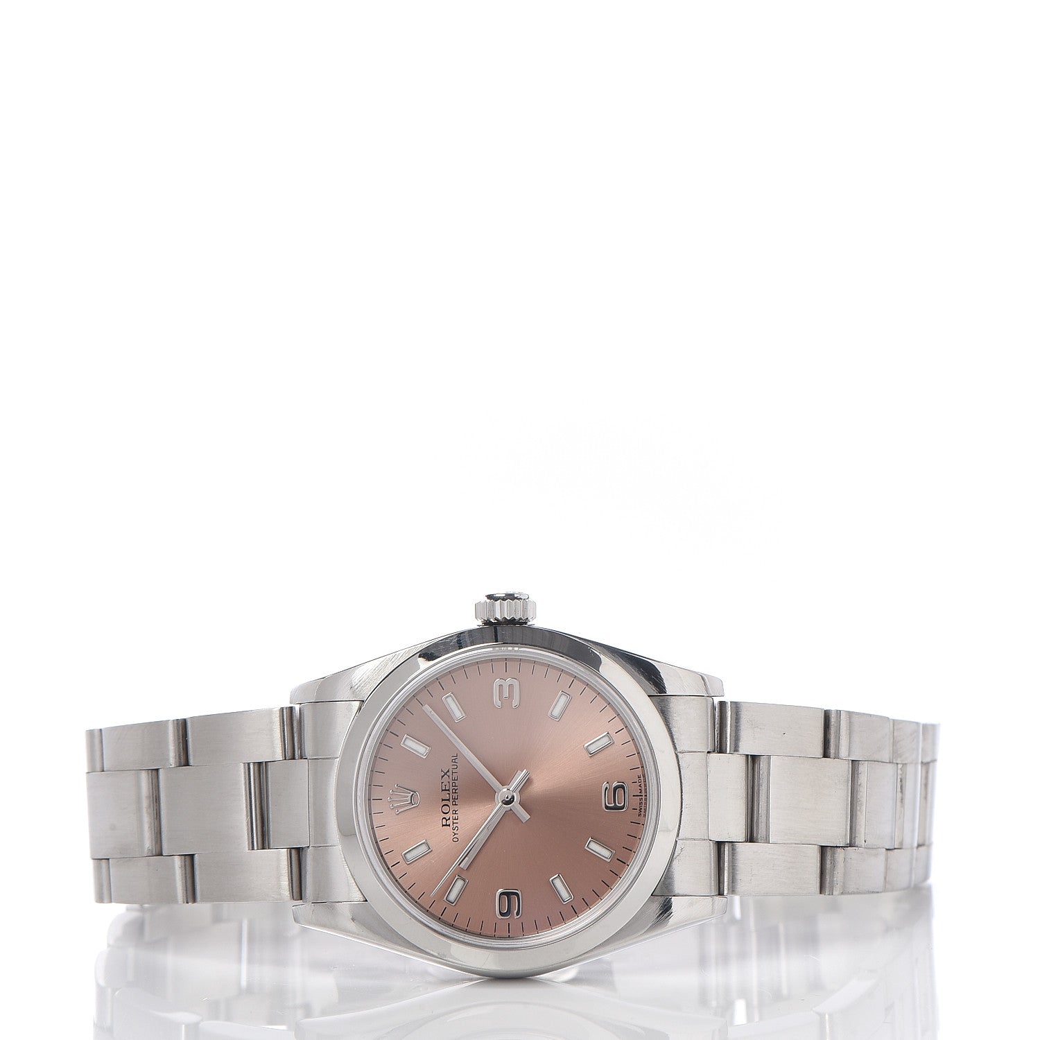 Rolex Stainless Steel 31mm Oyster Perpetual Watch Pink 77080 3 of 6