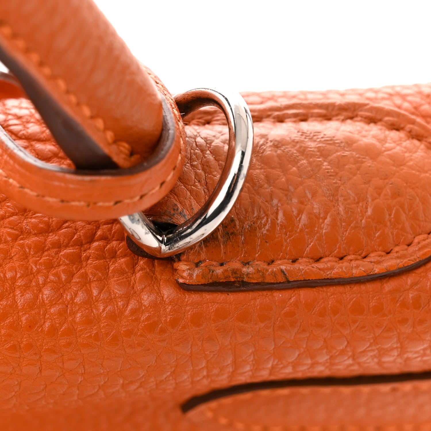 Hermes Togo Kelly Retourne 32 Orange 14 of 15