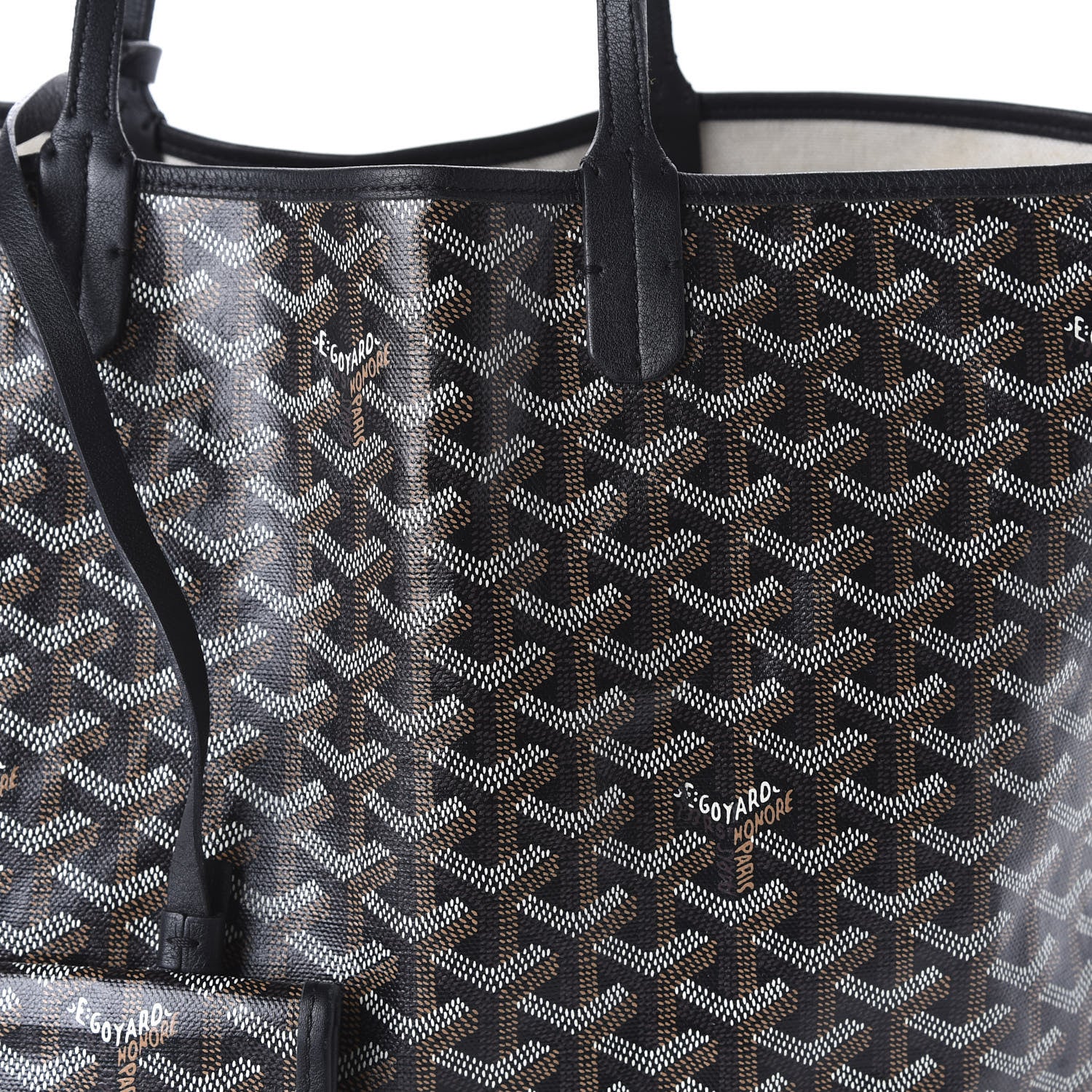 Goyard Goyardine Saint Louis PM Black 8 of 9