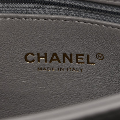 Chanel Lambskin Chevron Quilted Medium Trendy CC Dual Handle Flap Bag Grey 7 of 13