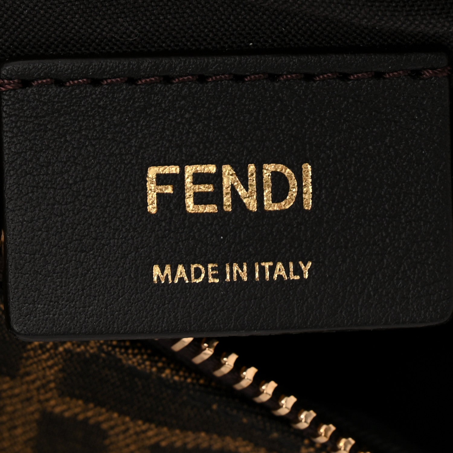 Fendi Denim Jacquard FF Effect Vitello Grace Mini Fendigraphy Hobo Bag Tobacco Moro Ebano 6 of 10
