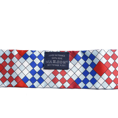 Hermes Silk Colliers de Chiens Remix Twilly Marine Rouge White 2 of 6