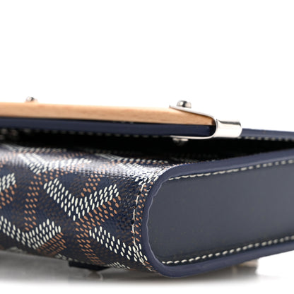 Goyard Goyardine Monte Carlo Bois Clutch Navy 10 of 11