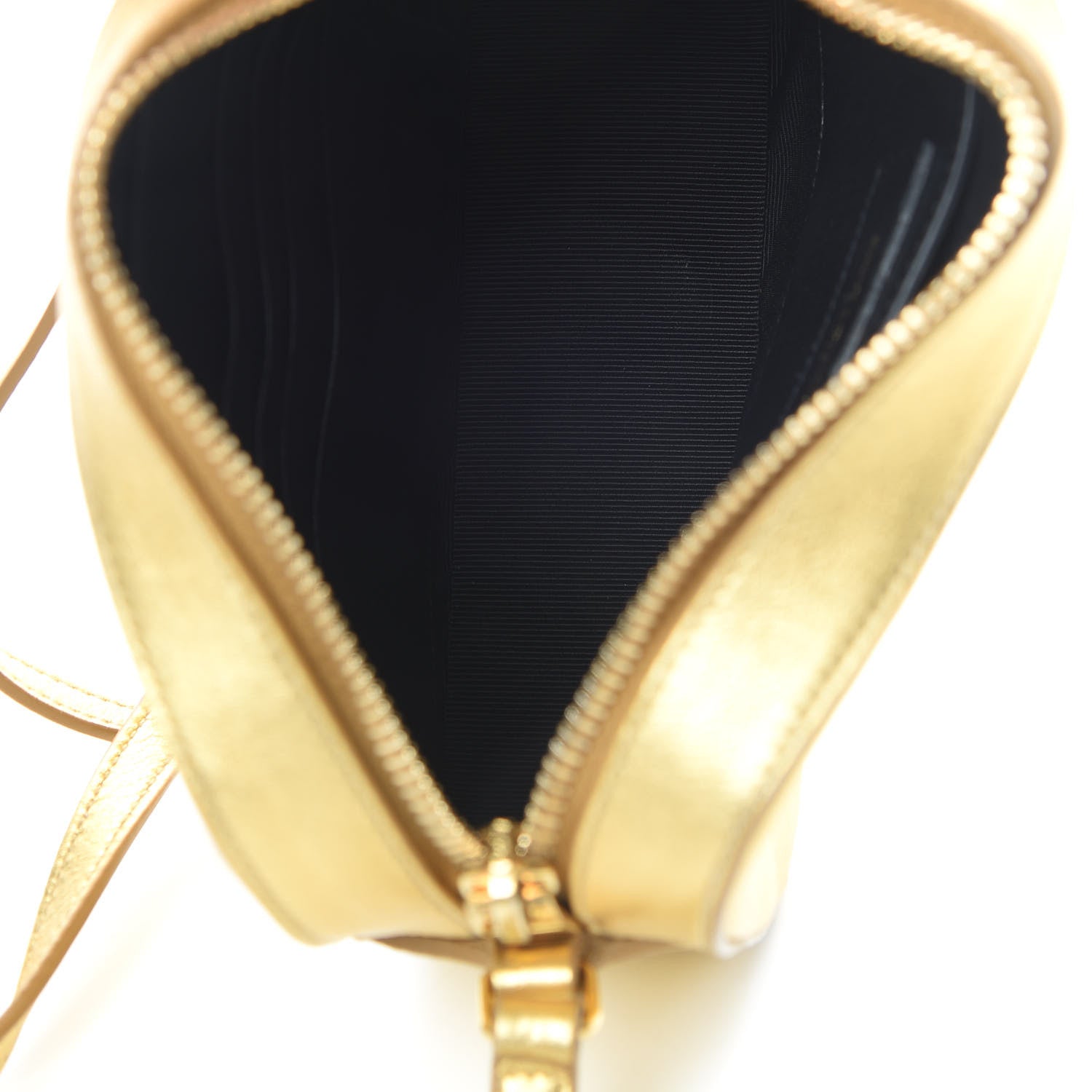 Saint Laurent Metallic Calfskin Small Classic Monogram Camera Bag Gold 5 of 11