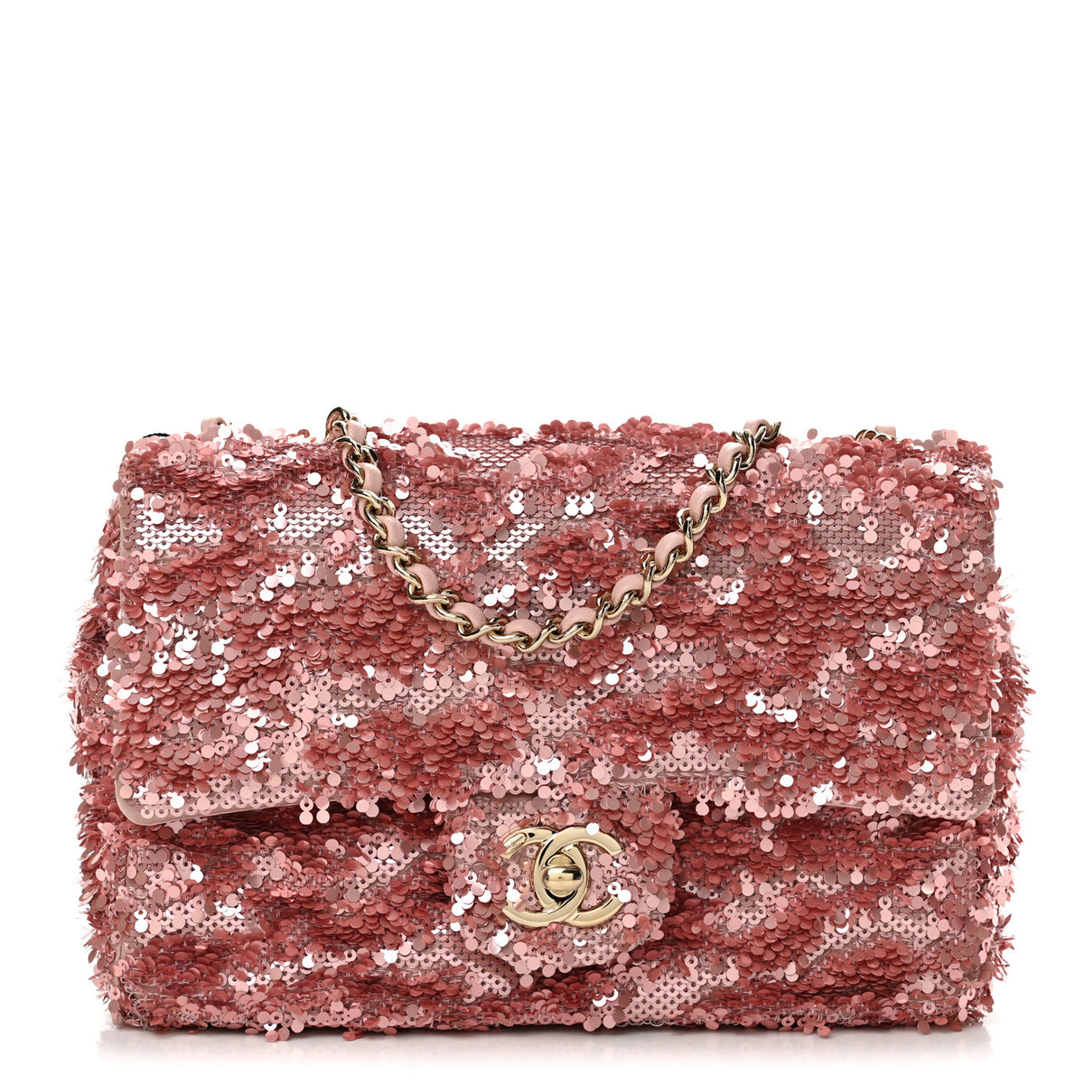 Chanel Sequin Mini Rectangular Flap Pink 1 of 13