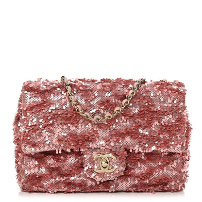 Chanel Sequin Mini Rectangular Flap Pink 1 of 13