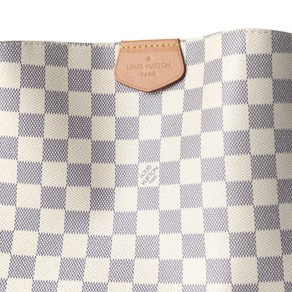 Louis Vuitton Damier Azur Graceful MM Rose Ballerine 9 of 9
