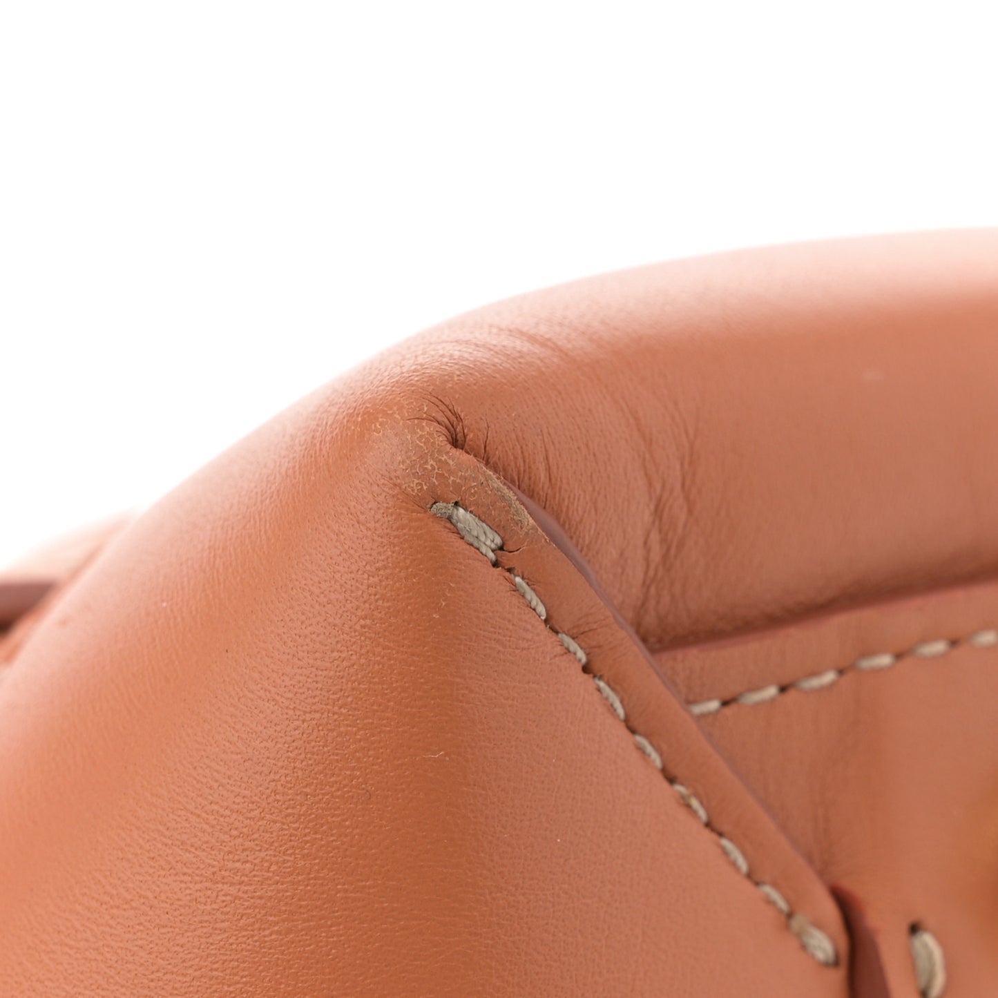 French Calfskin Maxi Intrecciato Medium Arco Caramel
