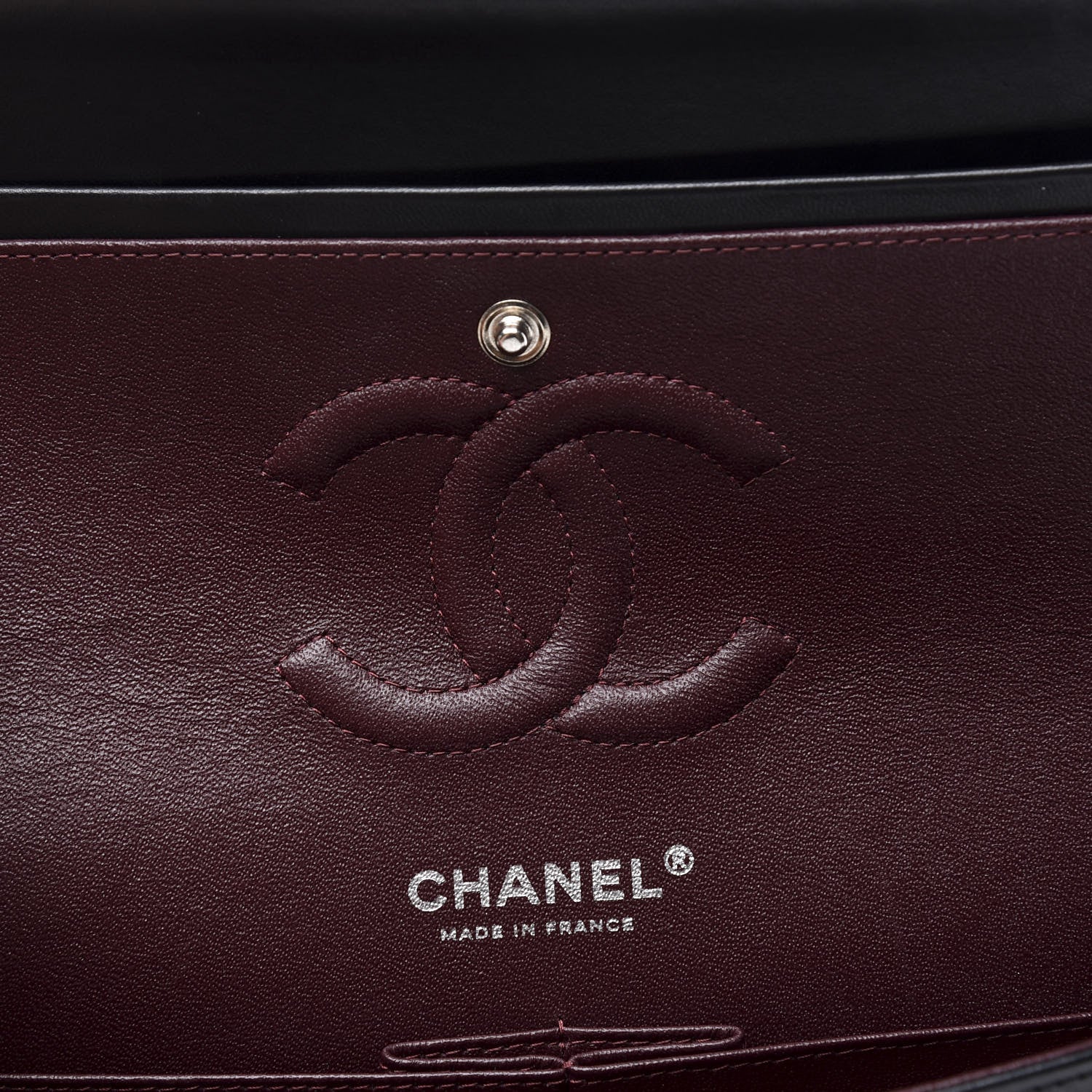 Chanel Lambskin Quilted Medium Double Flap Black 7 of 10