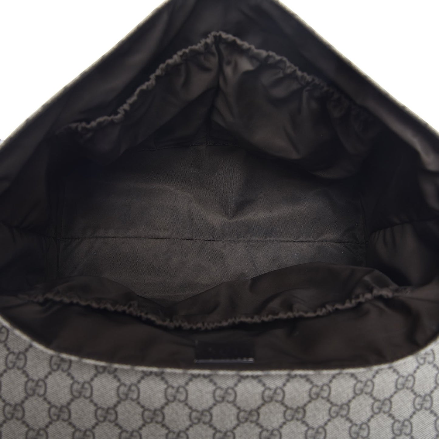 GG Plus Monogram Messenger Diaper Bag Dark Brown