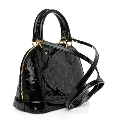 Louis Vuitton Vernis Alma BB Noir Magnetique 3 of 11