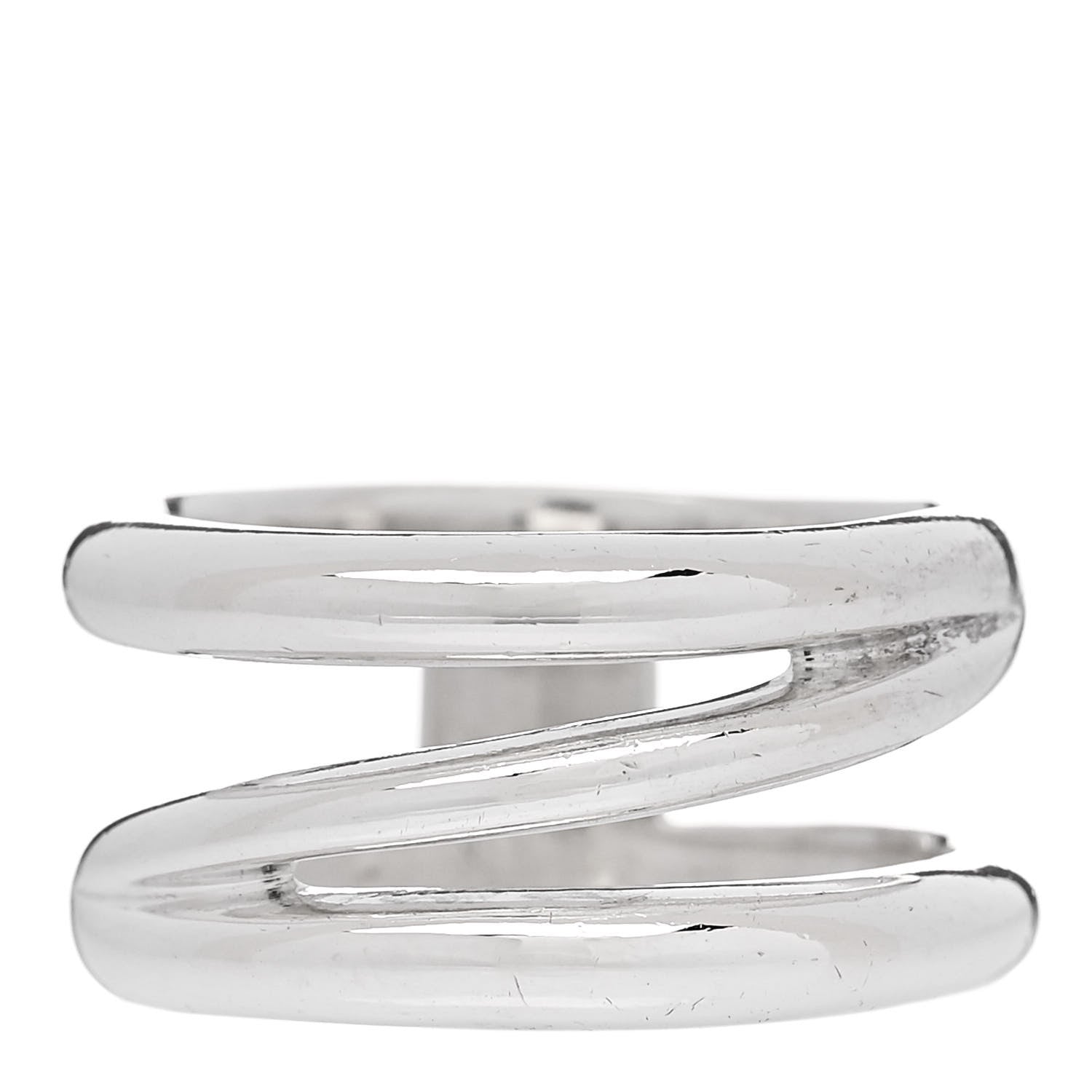 Tiffany Sterling Silver Zig Zag Ring 58 8.25 1 of 4