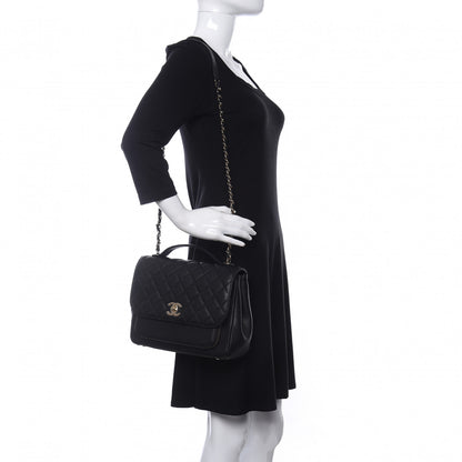 Chanel Caviar Quilted Large Business Affinity Flap Black 2 of 11