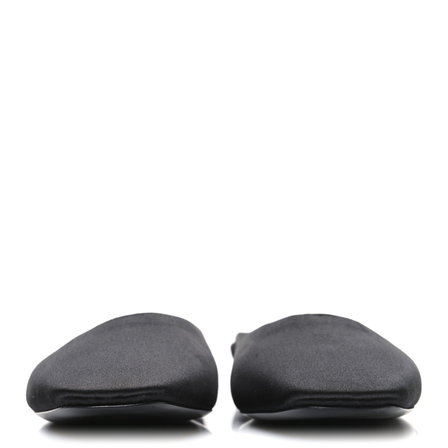 Saint Laurent Crepe Satin Lido Slip On Mule 41.5 Black 3 of 9