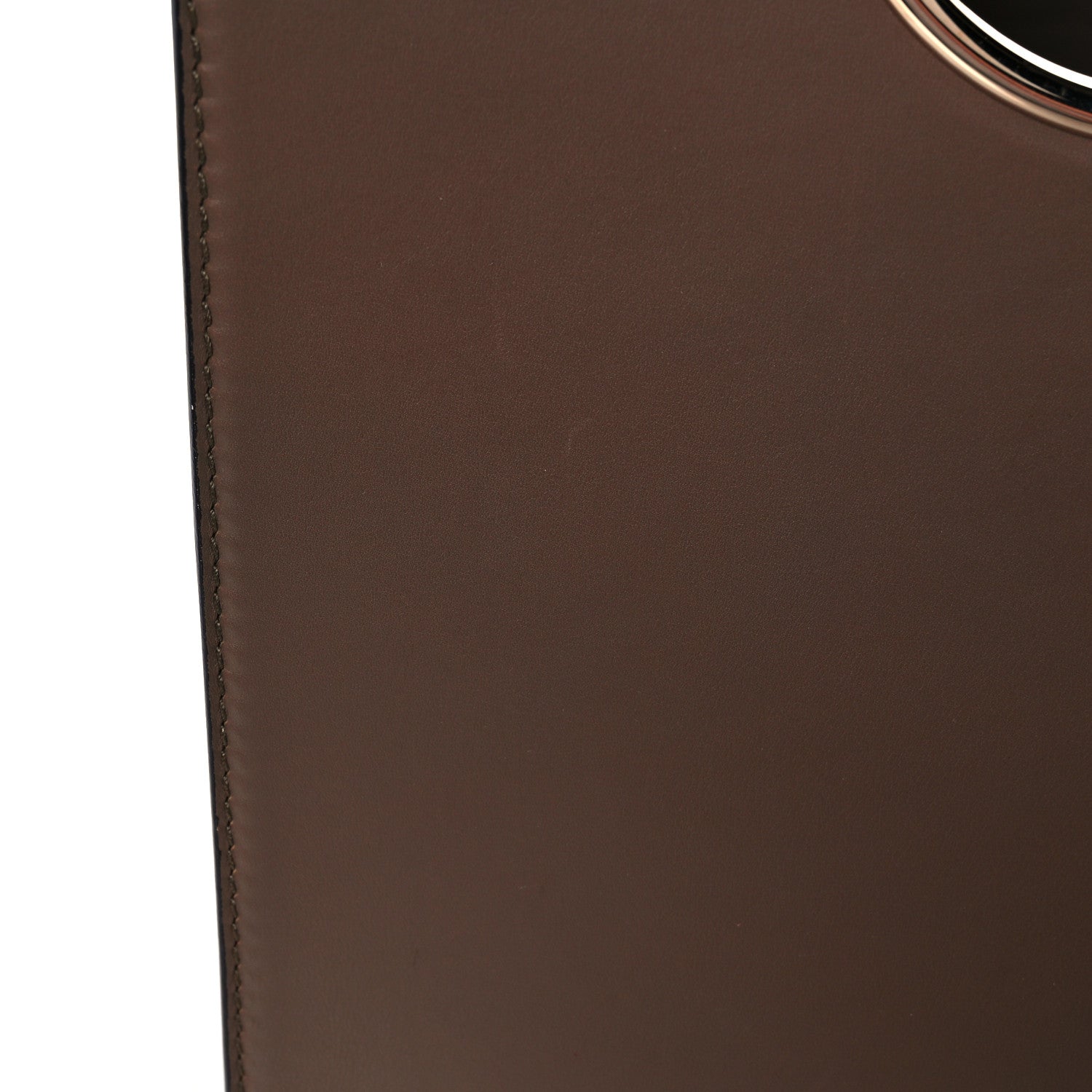 Salvatore Ferragamo Calfskin Vela Tote Shoulder Bag Brown 13 of 13