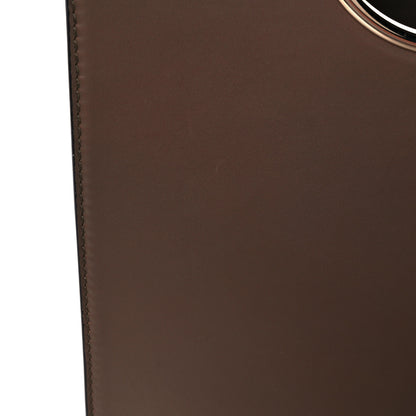 Salvatore Ferragamo Calfskin Vela Tote Shoulder Bag Brown 13 of 13