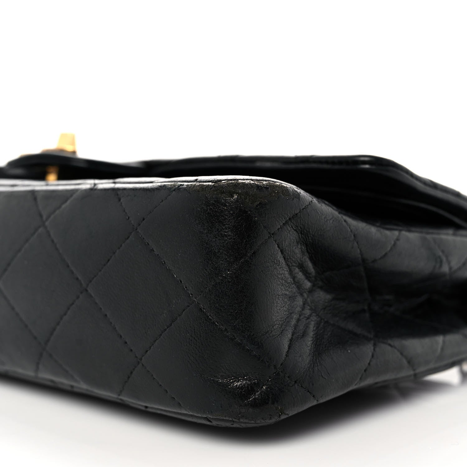 Chanel Lambskin Quilted Medium Double Flap Black 7 of 18