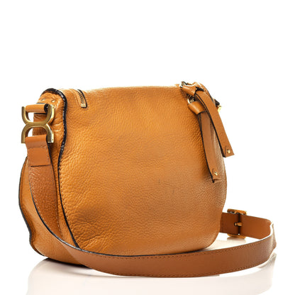 Chloe Calfskin Medium Marcie Round Zip Crossbody Brown Sugar 3 of 9