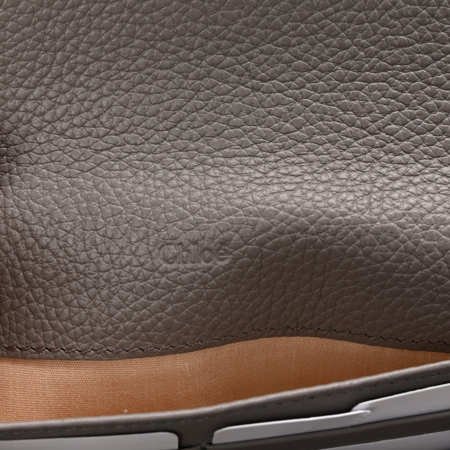 Calfskin Marcie Long Wallet Cashmere Grey