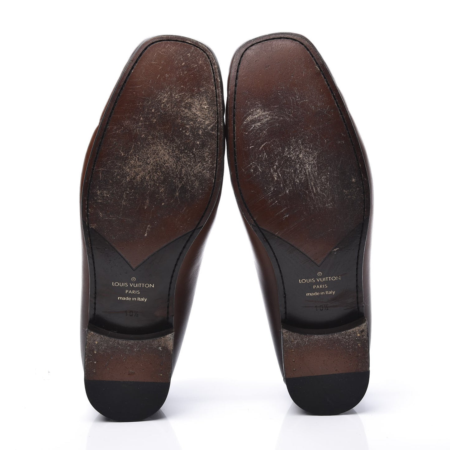 Calfskin Mens Montaigne Loafers 10.5 Brown