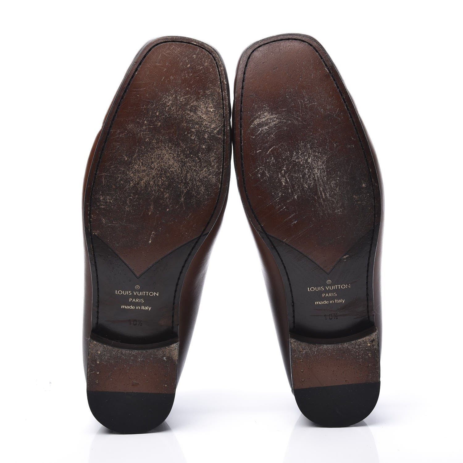 Louis Vuitton Calfskin Mens Montaigne Loafers 10.5 Brown 6 of 10