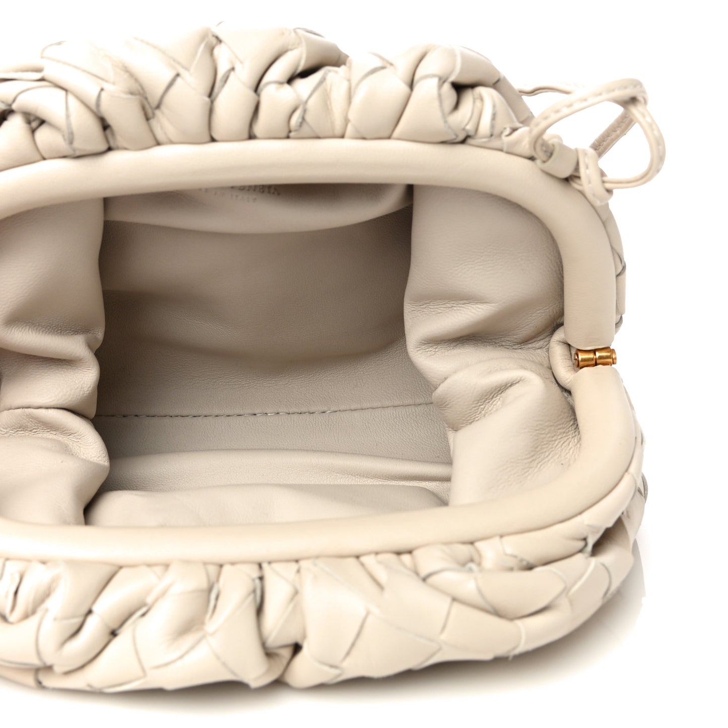 Nappa Intrecciato The Mini Pouch Chalk
