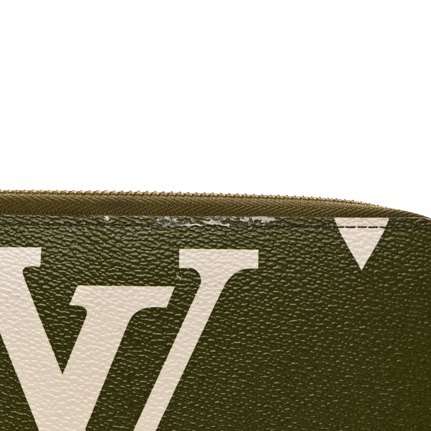 Louis Vuitton Monogram Giant Zippy Wallet Kaki White 8 of 8