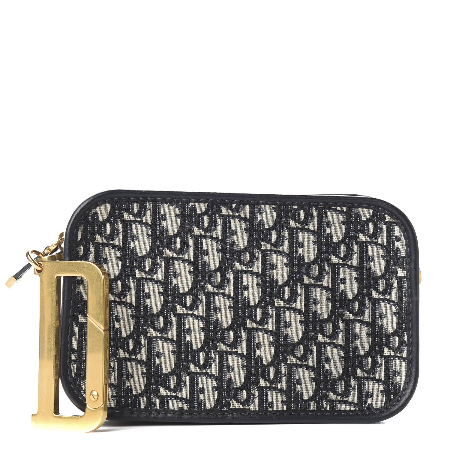 Christian Dior Oblique Diorquake Clutch Blue 2 of 20