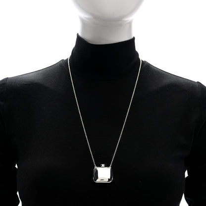 Tiffany Sterling Silver Elsa Peretti Square Bottle Pendant Necklace 2 of 5