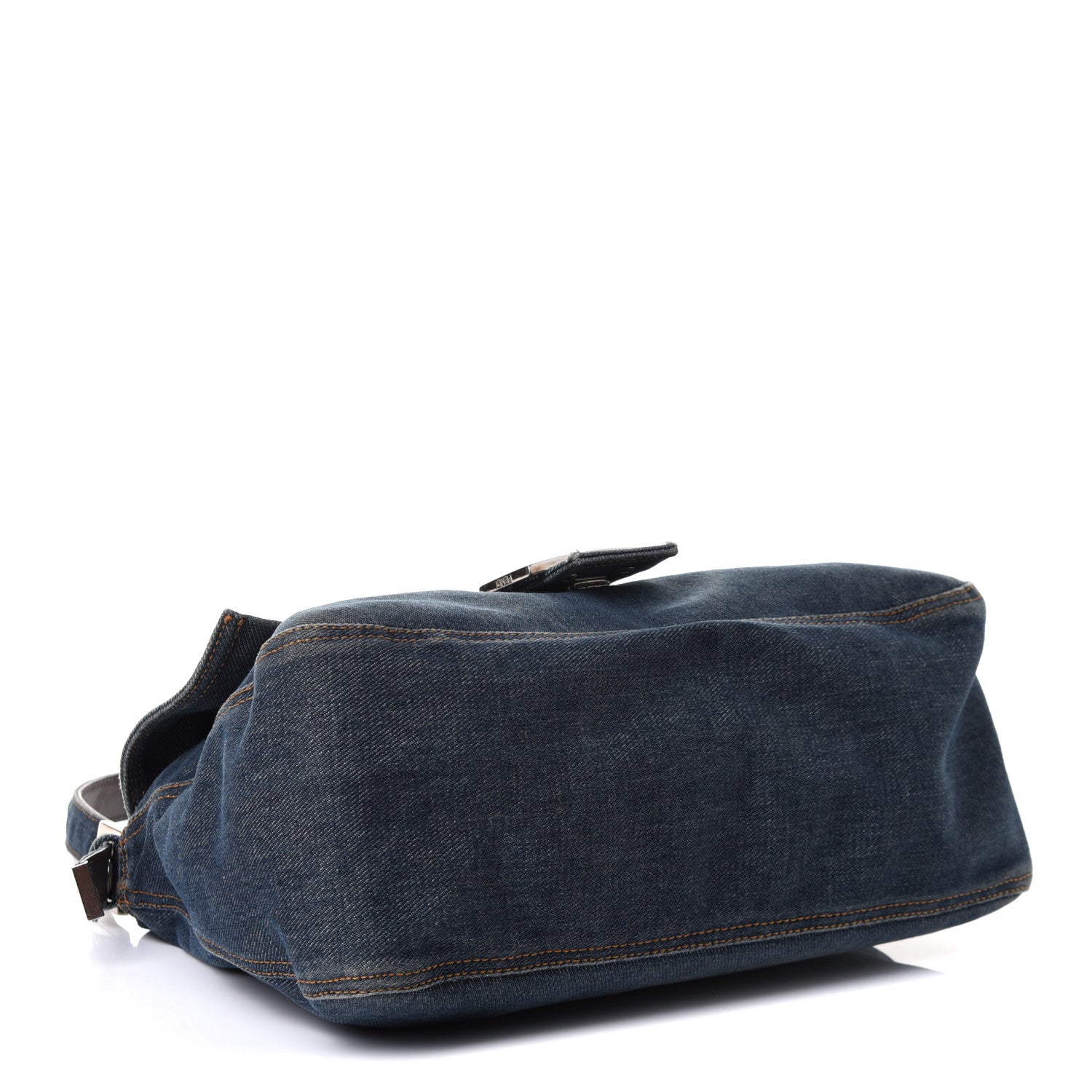 Fendi Denim Mama Baguette Blue 7 of 20