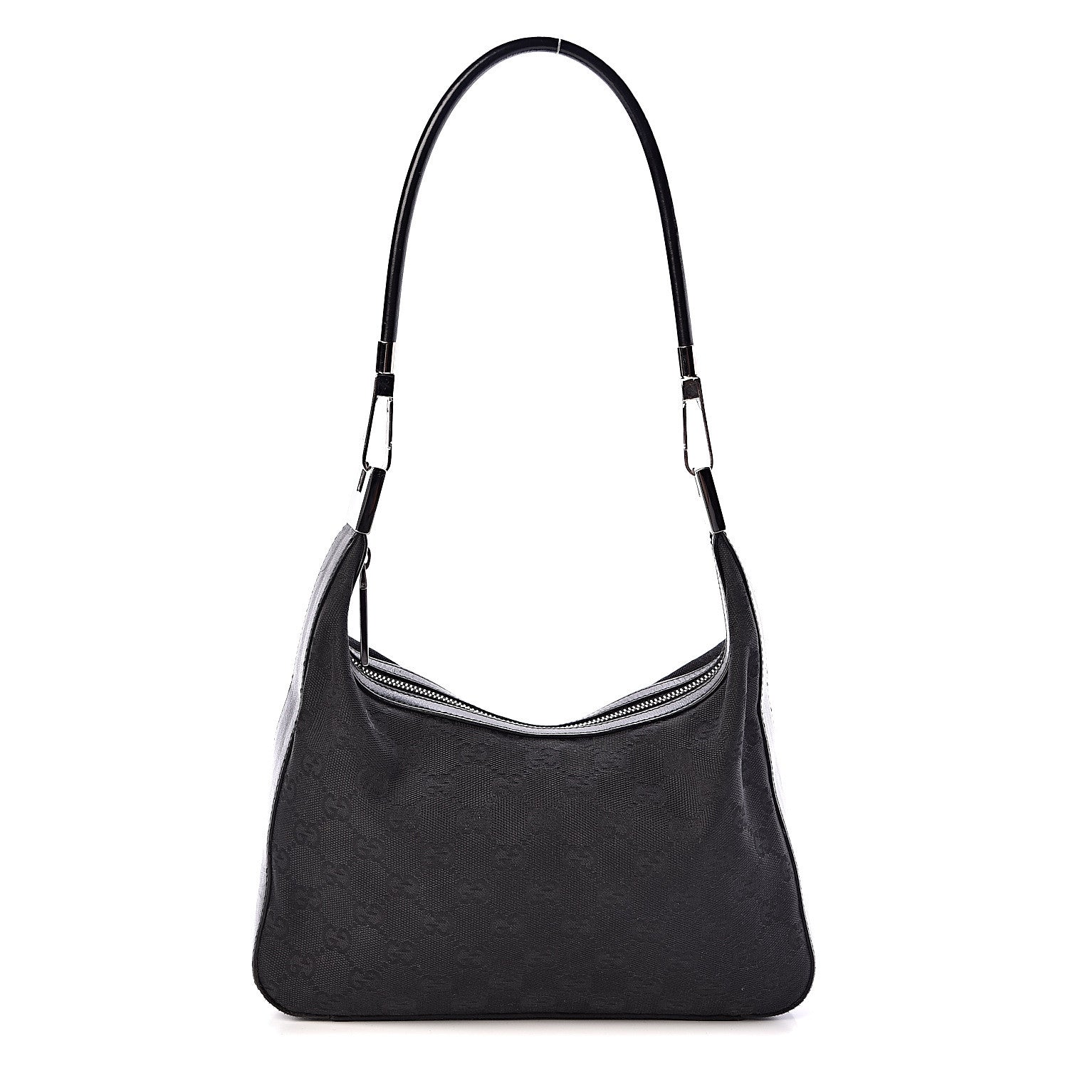 Gucci Monogram GG Small Clasp Hobo Black 1 of 10