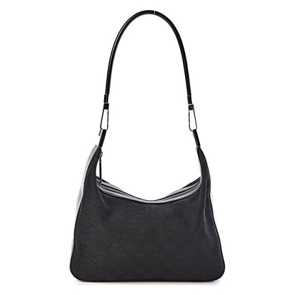 Gucci Monogram GG Small Clasp Hobo Black 1 of 10