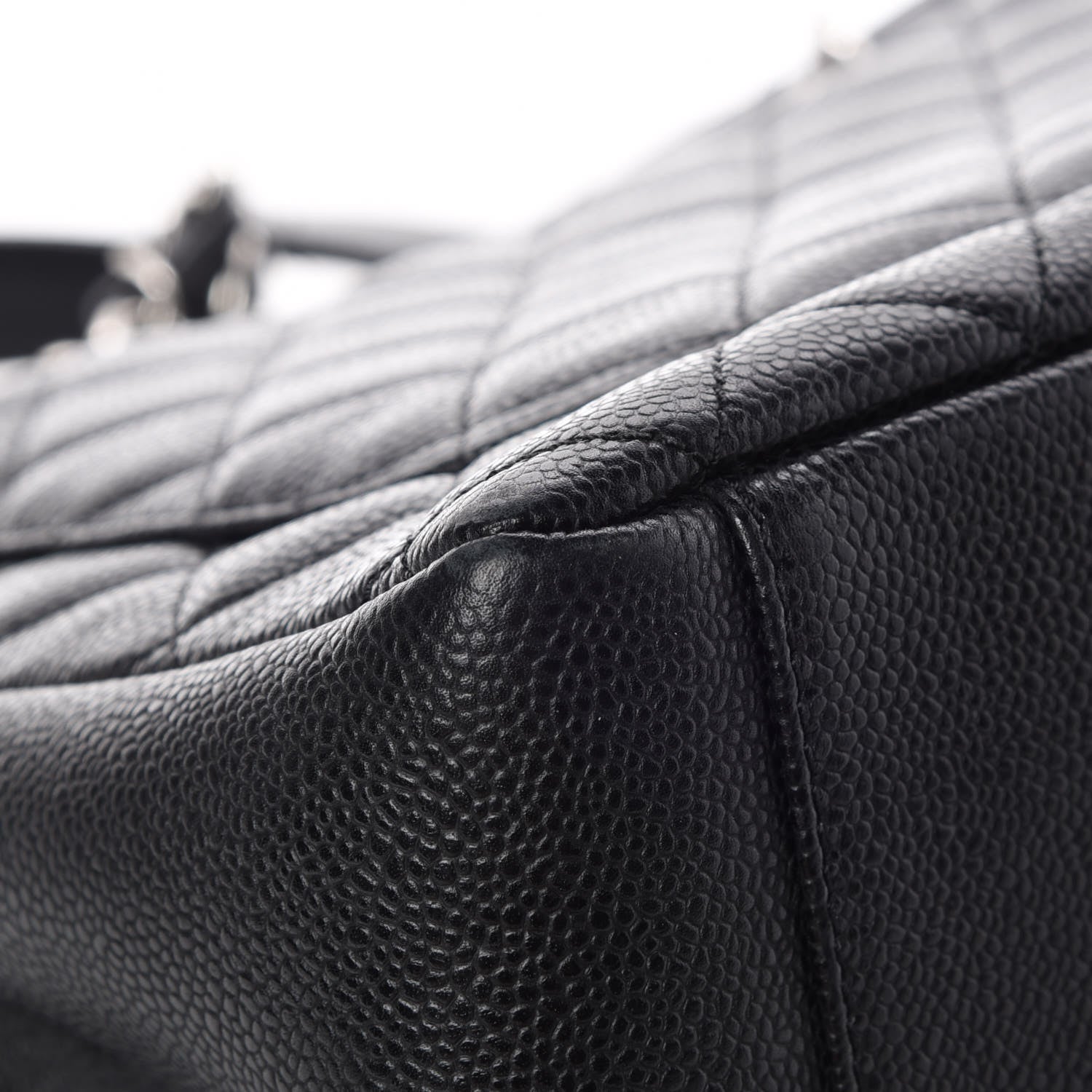 Chanel Caviar Quilted Grand Shopping Tote GST Black 12 of 13