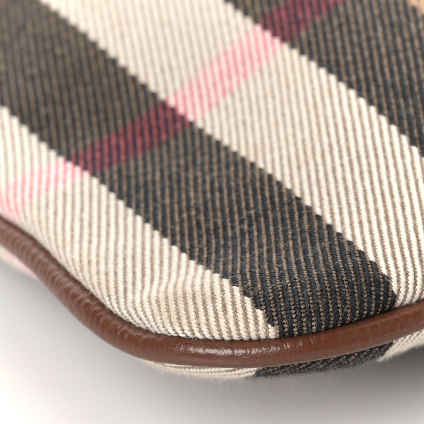 House Check Derby Peyton Crossbody Clutch Bag Tan