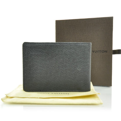 Louis Vuitton Taiga Mens Billfold Wallet w 3 Flaps 5 of 10