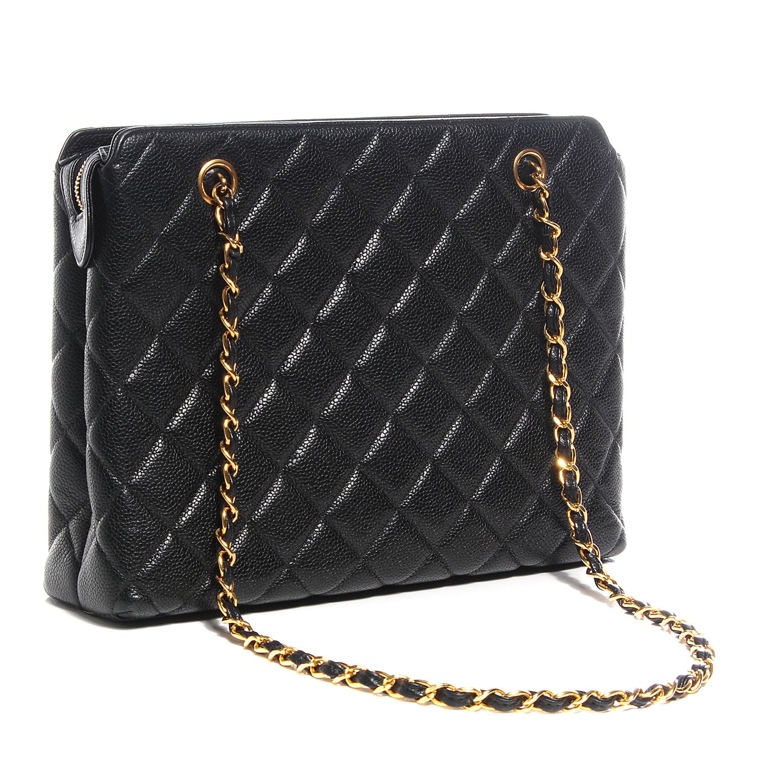 Chanel Caviar Quilted Shoulder Bag Black 3 of 9