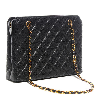 Chanel Caviar Quilted Shoulder Bag Black 3 of 9